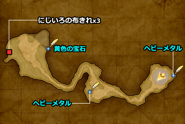 ドラクエ11 PS4「ホムスビ山地・南の高台」の地図／マップ