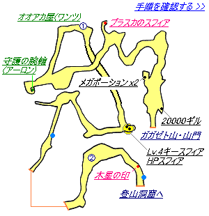 FF10 HD ガガゼト山の攻略マップ
