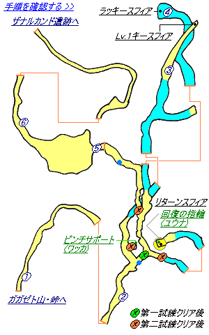 FF10 HD ガガゼト山・登山洞窟の攻略マップ