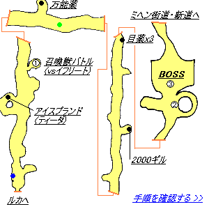 FF10(HD) ミヘン街道(南側) 攻略マップ