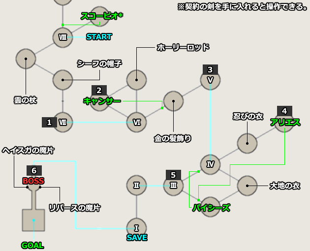 FF12 TZA クリスタル・グランデの地図／マップ